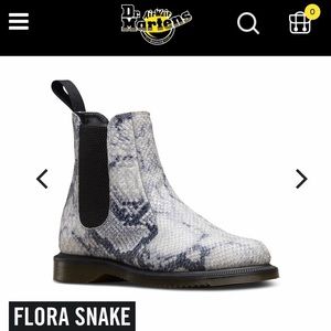 Dr. Marten’s FLORA Snake Skin Chelsea Boot